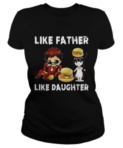 Iron Man Daughter Hamburger Like Father Like Daughter Endgame  Classic Ladies