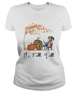 Its Fall Yall Dachshund Ts Classic Ladies