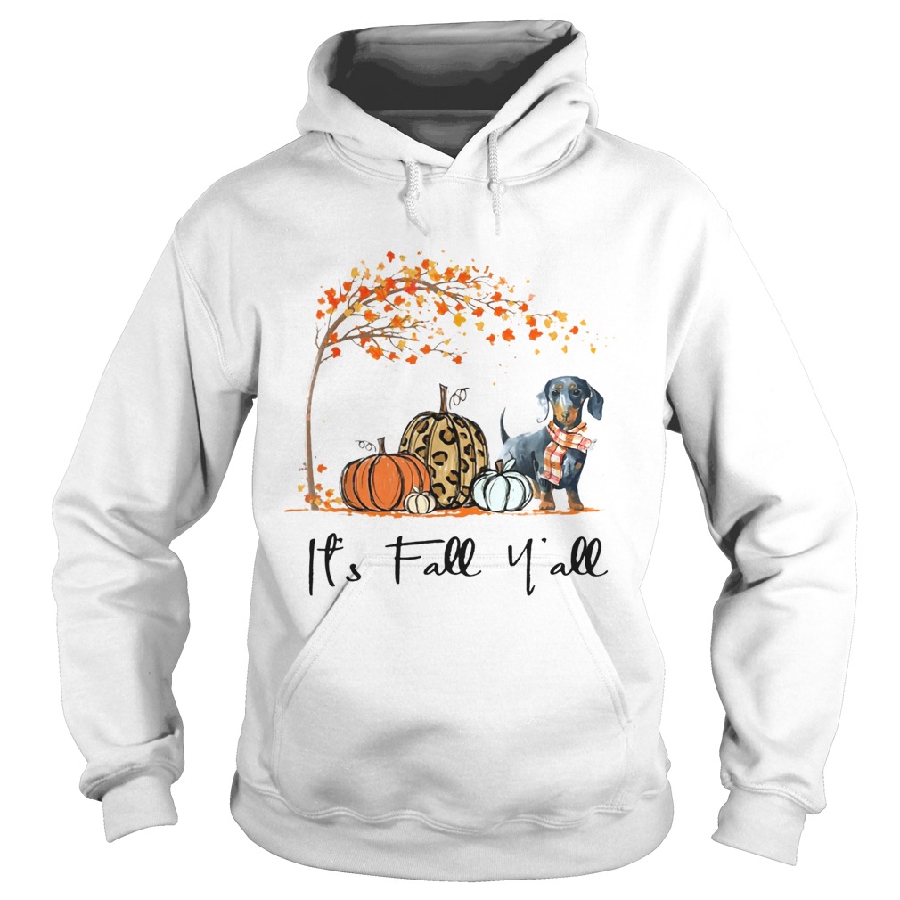 Its Fall Yall Dachshund Ts Hoodie