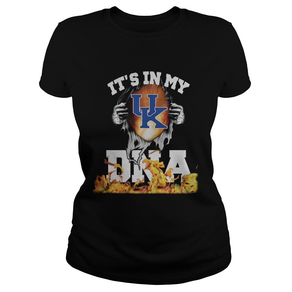 Its In My UK Kentucky Wildcats logo football DNA Fire Classic Ladies