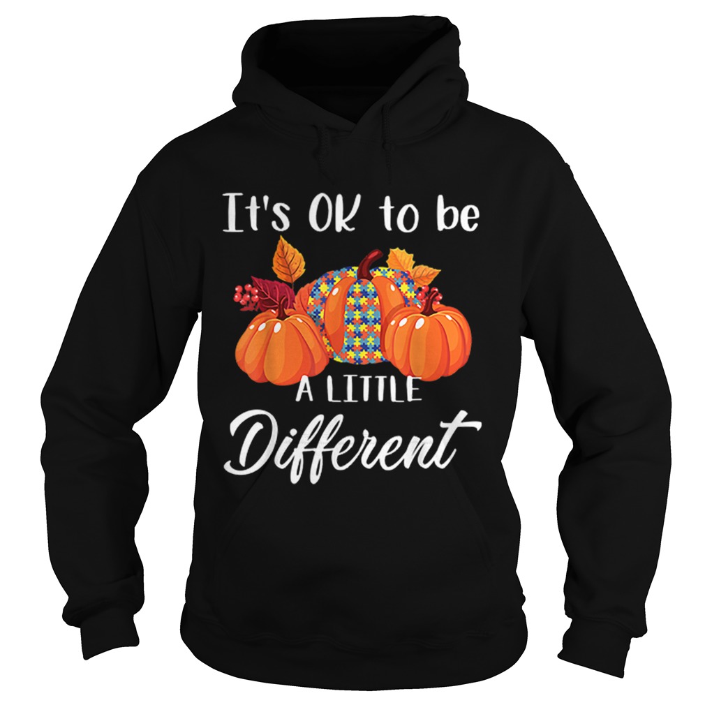 Its Ok To Be A Little Different Autism Pumpkin Hoodie