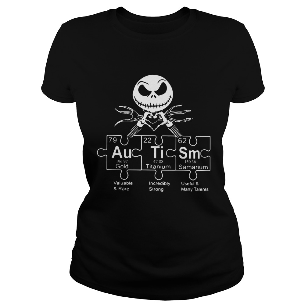 Jack Skellington Autism periodic table Classic Ladies