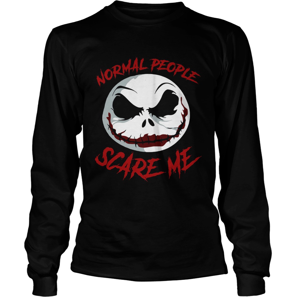 Jack Skellington Joker normal People scare me LongSleeve