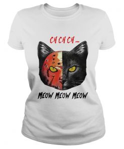 Jason Voorhees Black Cat Ch Ch Ch Meow Meow Meow  Classic Ladies