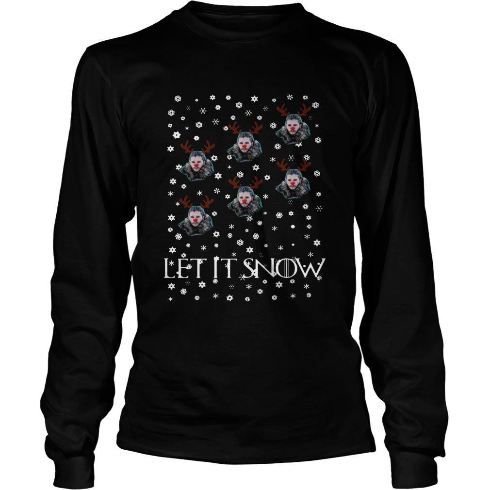 Jon Snow Game Of Thrones Let It Snow Christmas LongSleeve