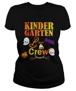 Kindergarten Boo Crew Funny Teacher TShirt Classic Ladies