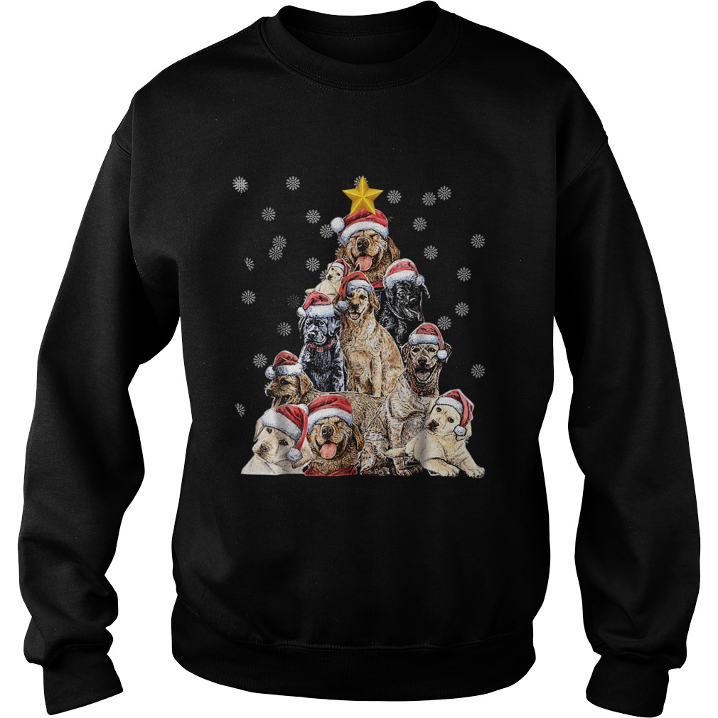 Labrador Christmas Tree T Shirt Sweatshirt