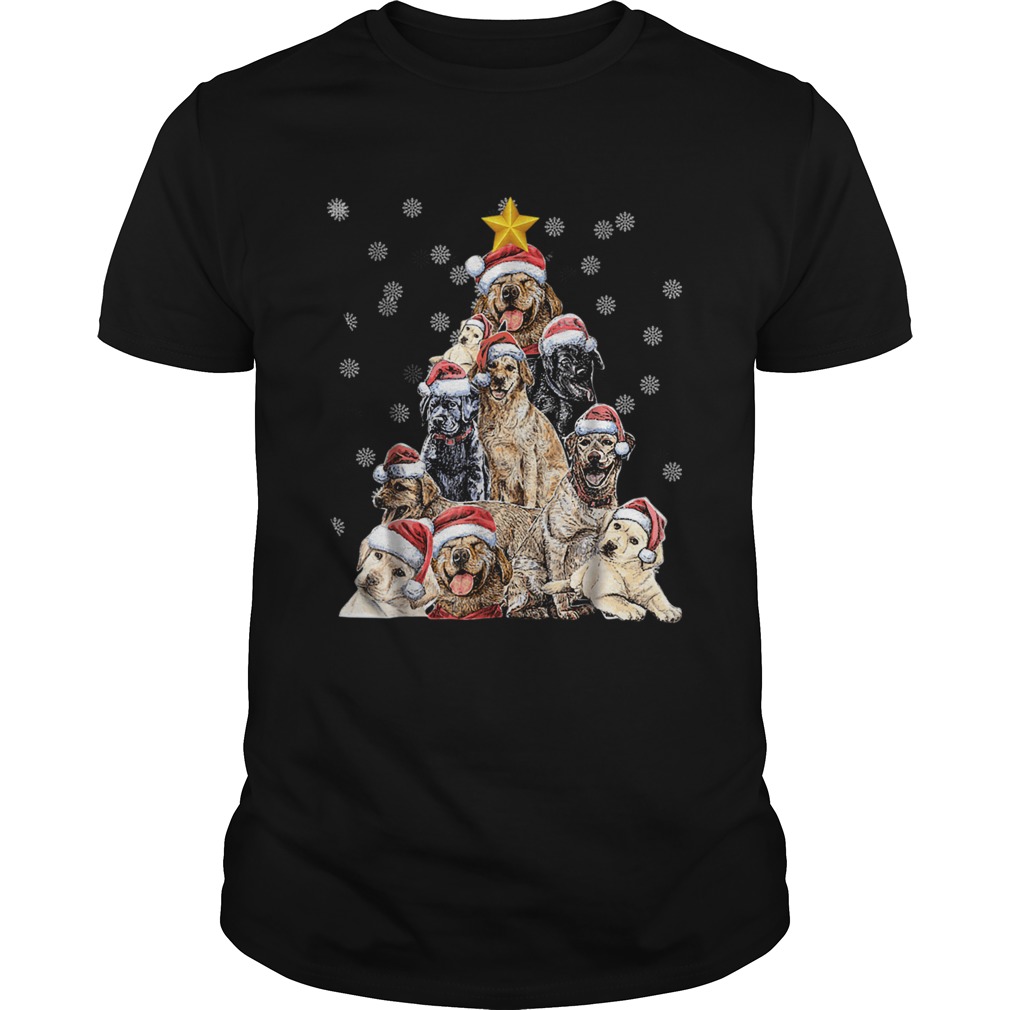 Labrador Christmas Tree T Shirt