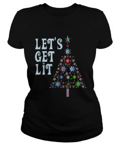 Lets Get Lit Drinking TShirt Classic Ladies