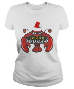 Lobster Santa Claws Christmas Shirt Classic Ladies