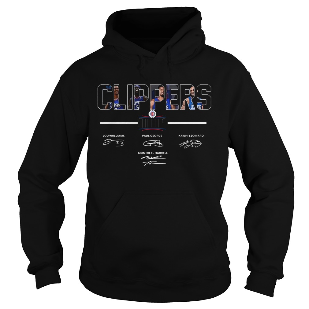 Los Angeles Clippers Lou Williams Paul George Kawhi Leonard signatures Hoodie