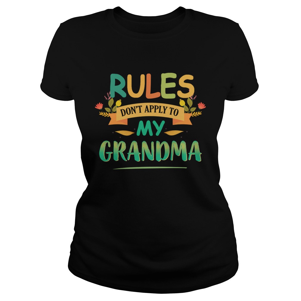 Love Grandma Life Halloween Pumpkin Gift TShirt Classic Ladies