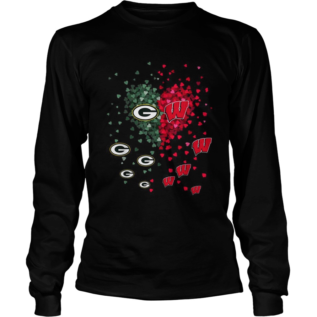 Love Green Bay Packers and Washington Nationals LongSleeve