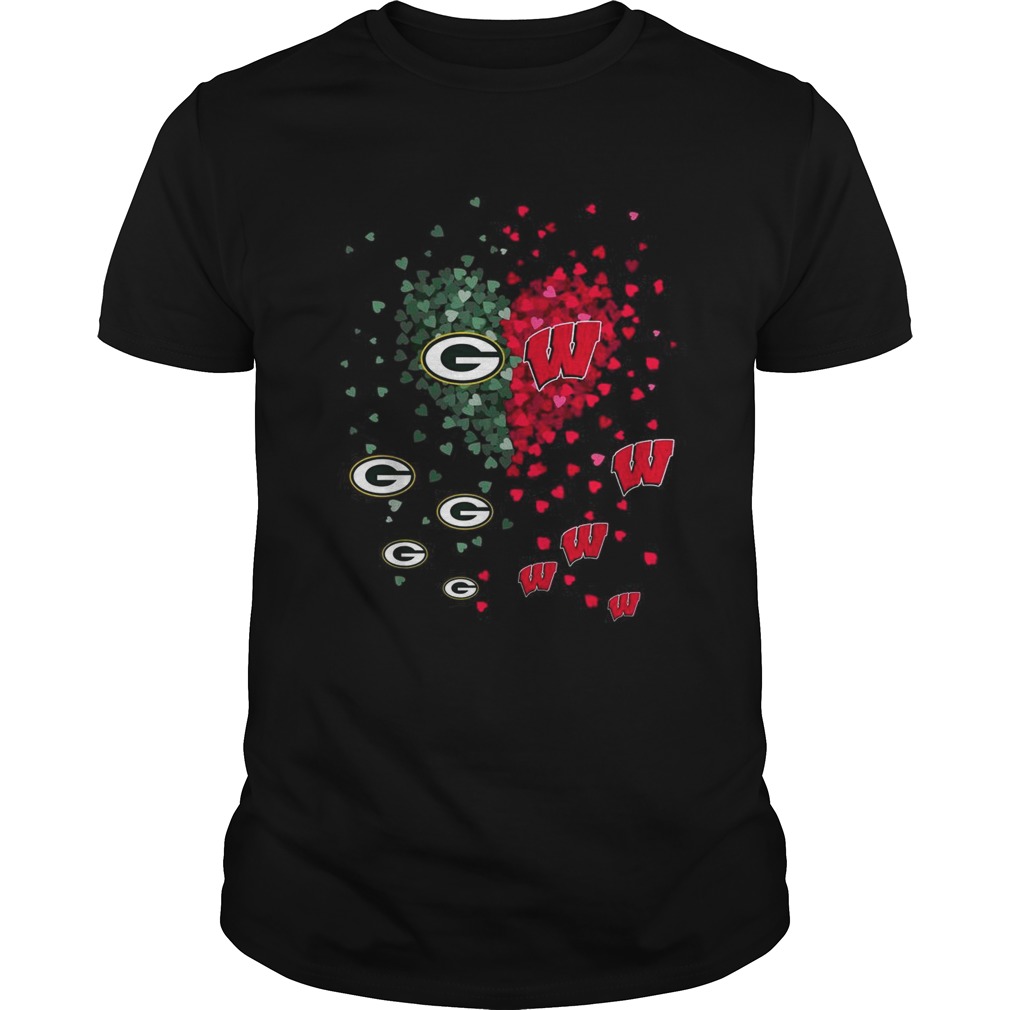 Love Green Bay Packers and Washington Nationals shirt