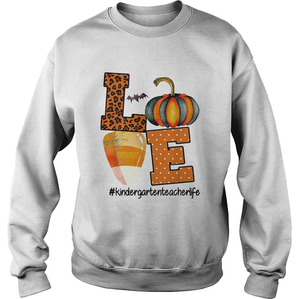 Love kindergarten teacher life Halloween Sweatshirt