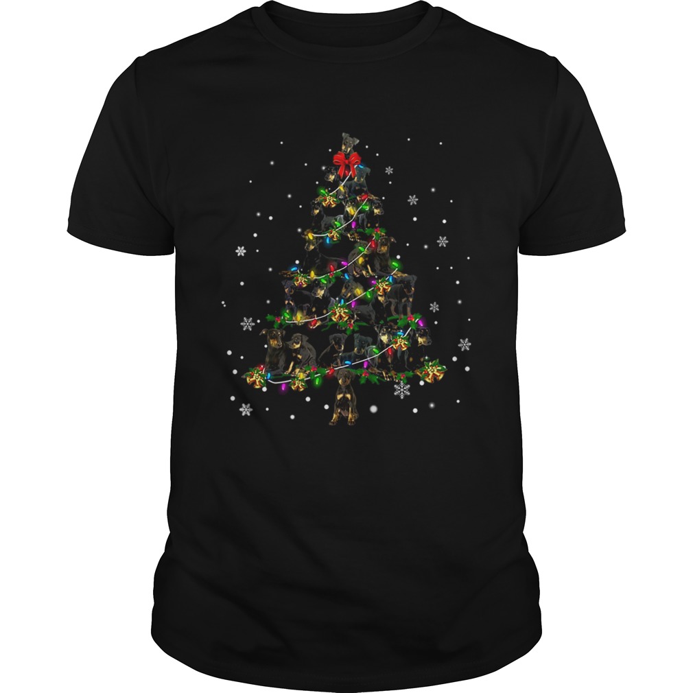 Manchester Terrier Christmas Tree TShirt