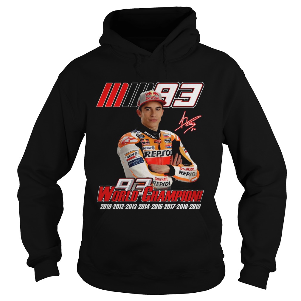 Marc Marquez MM93 world champion Hoodie