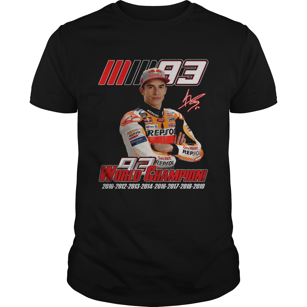 Marc Marquez MM93 world champion shirt