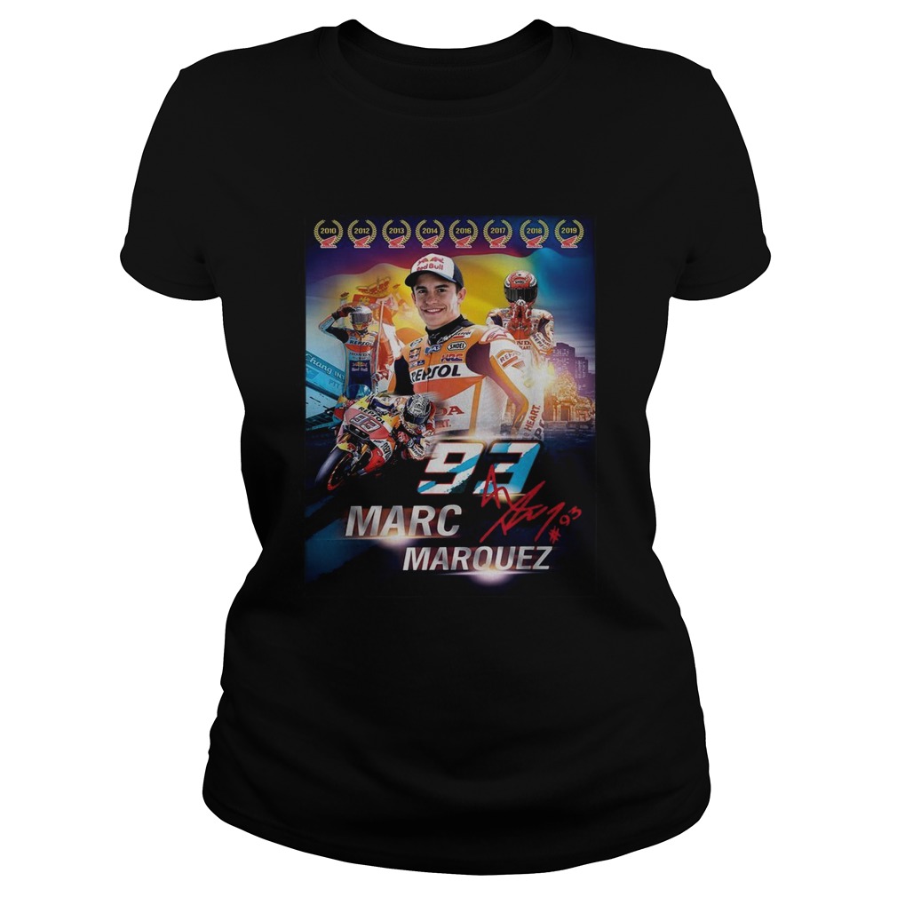 Marc Marquez MM93 world champion signature Classic Ladies