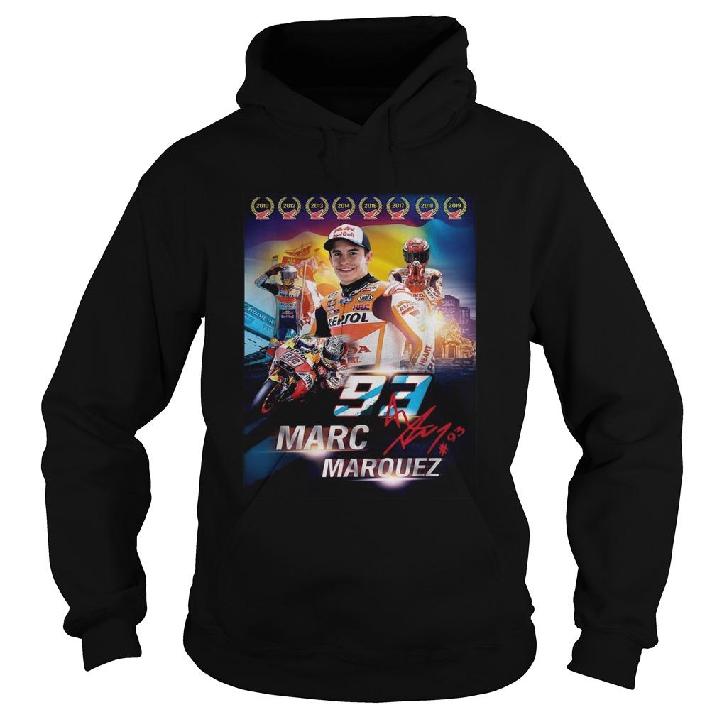 Marc Marquez MM93 world champion signature Hoodie