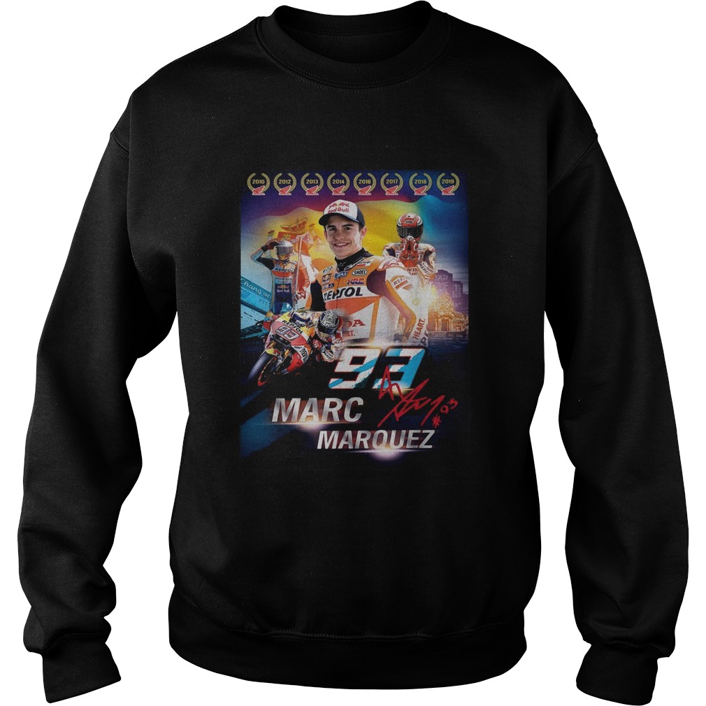 Marc Marquez MM93 world champion signature Sweatshirt