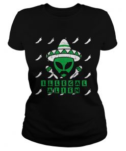 Martian Illegal Alien Mexican Area51 Funny Halloween Gift  Classic Ladies