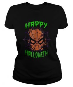 Marvel SpiderMan Mask Happy Halloween Graphic  Classic Ladies