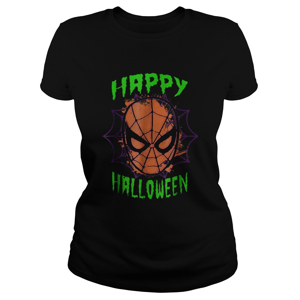 Marvel SpiderMan Mask Happy Halloween Graphic Classic Ladies