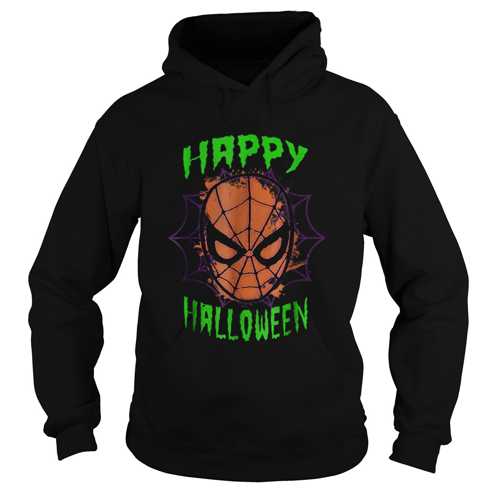 Marvel SpiderMan Mask Happy Halloween Graphic Hoodie