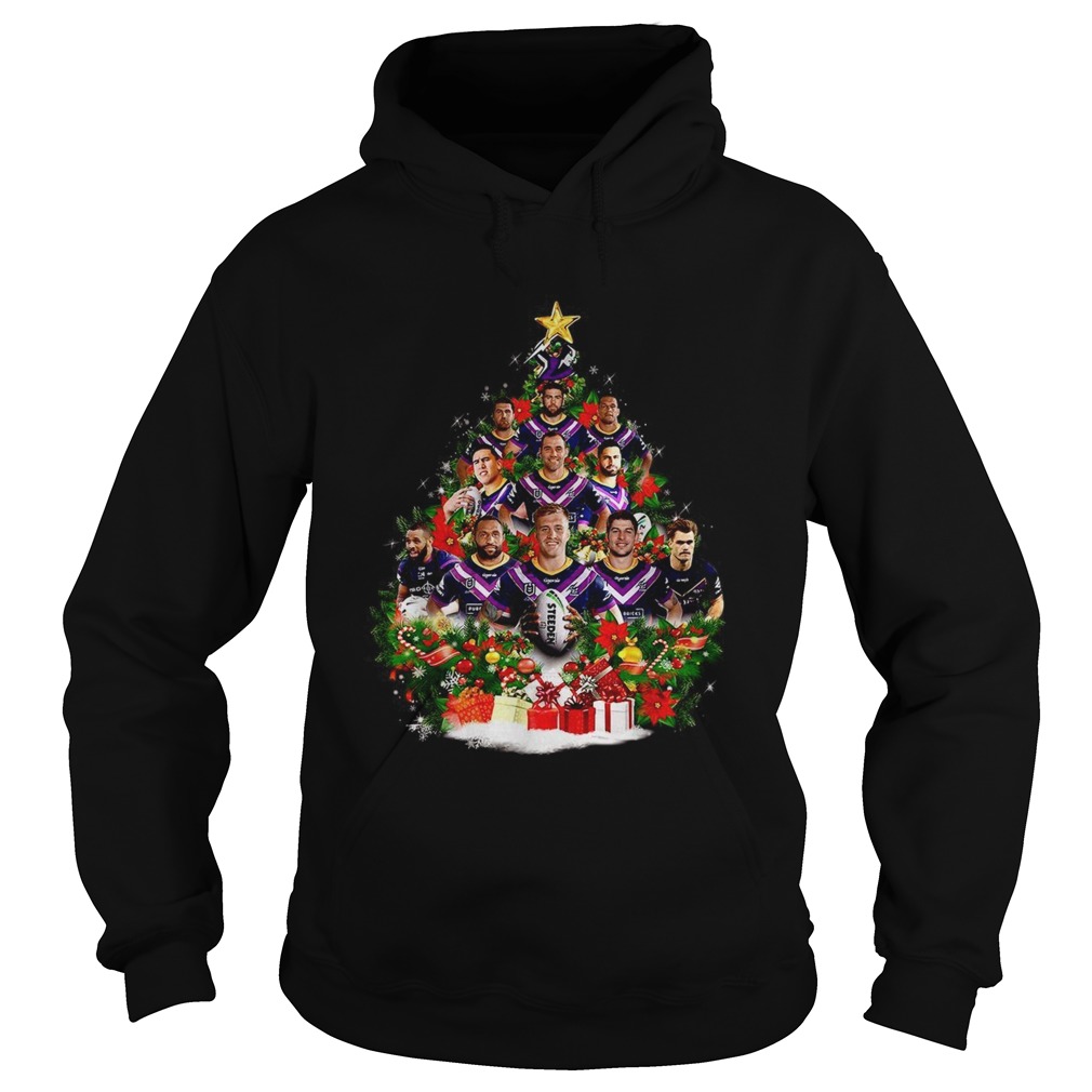 Melbourne Storm team players Christmas tree Hoodie