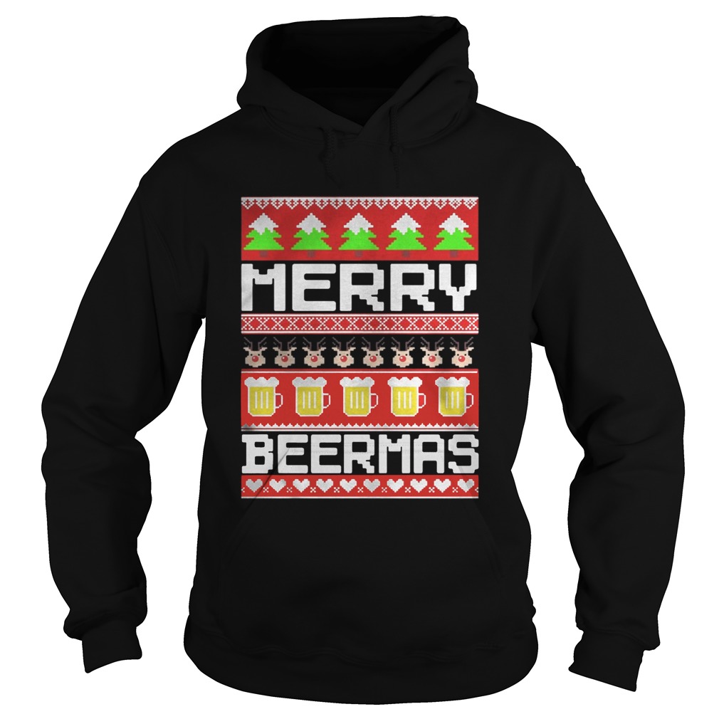 Merry Beermas Christmas Shirt Hoodie