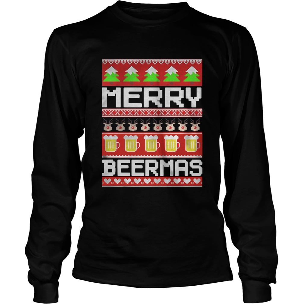 Merry Beermas Christmas Shirt LongSleeve