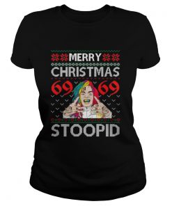 Merry Christmas 69 69 Stoopid Christmas ugly  Classic Ladies