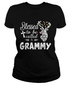 Merry Christmas Blessed To Be Called Grammy TShirt Classic Ladies