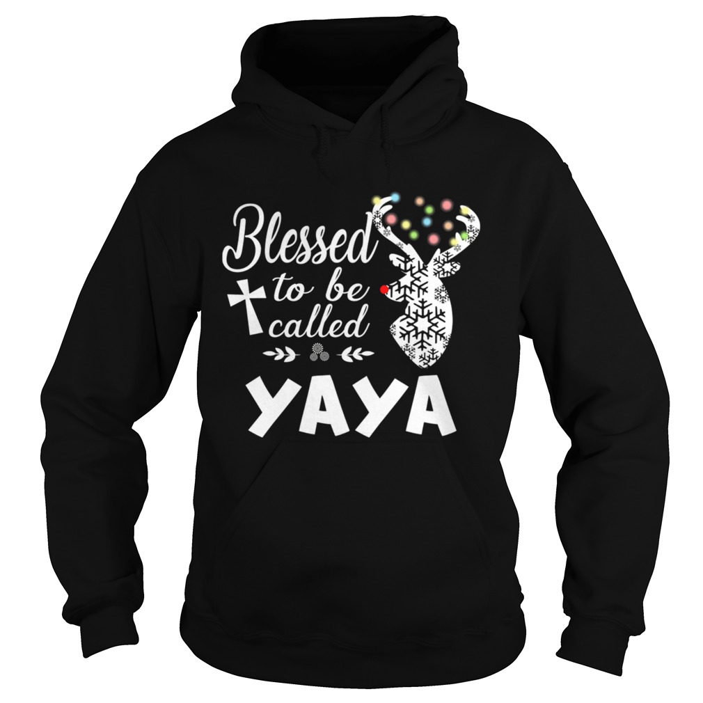 Merry Christmas Blessed To Be Called Yaya TShirt Hoodie