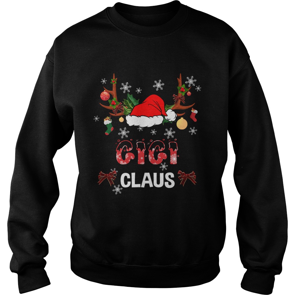 Merry Christmas Gigi Claus Hat Santa TShirt Sweatshirt