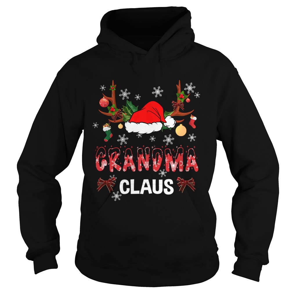 Merry Christmas Grandma Claus Hat Santa TShirt Hoodie