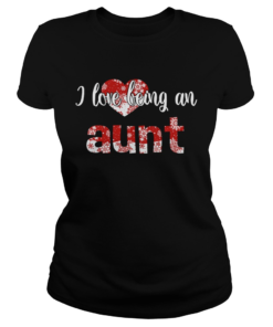 Merry Christmas I Love Being An Aunt Gift For Xmas TShirt Classic Ladies