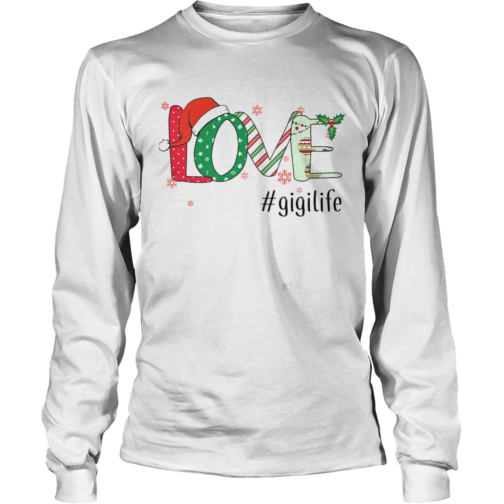 Merry Christmas Love gigilife Gigi Life TShirt LongSleeve