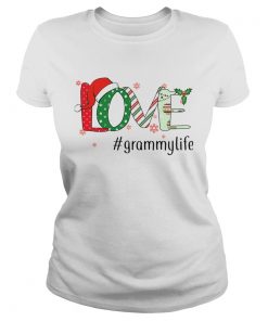 Merry Christmas Love grammylife Grammy Life TShirt Classic Ladies