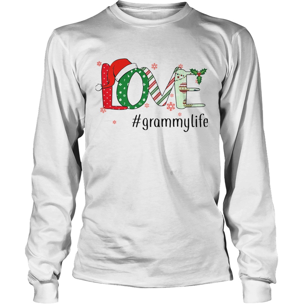 Merry Christmas Love grammylife Grammy Life TShirt LongSleeve