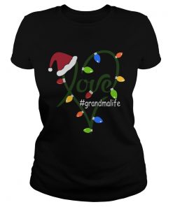 Merry Christmas Love grandmalife Grandma Life TShirt Classic Ladies