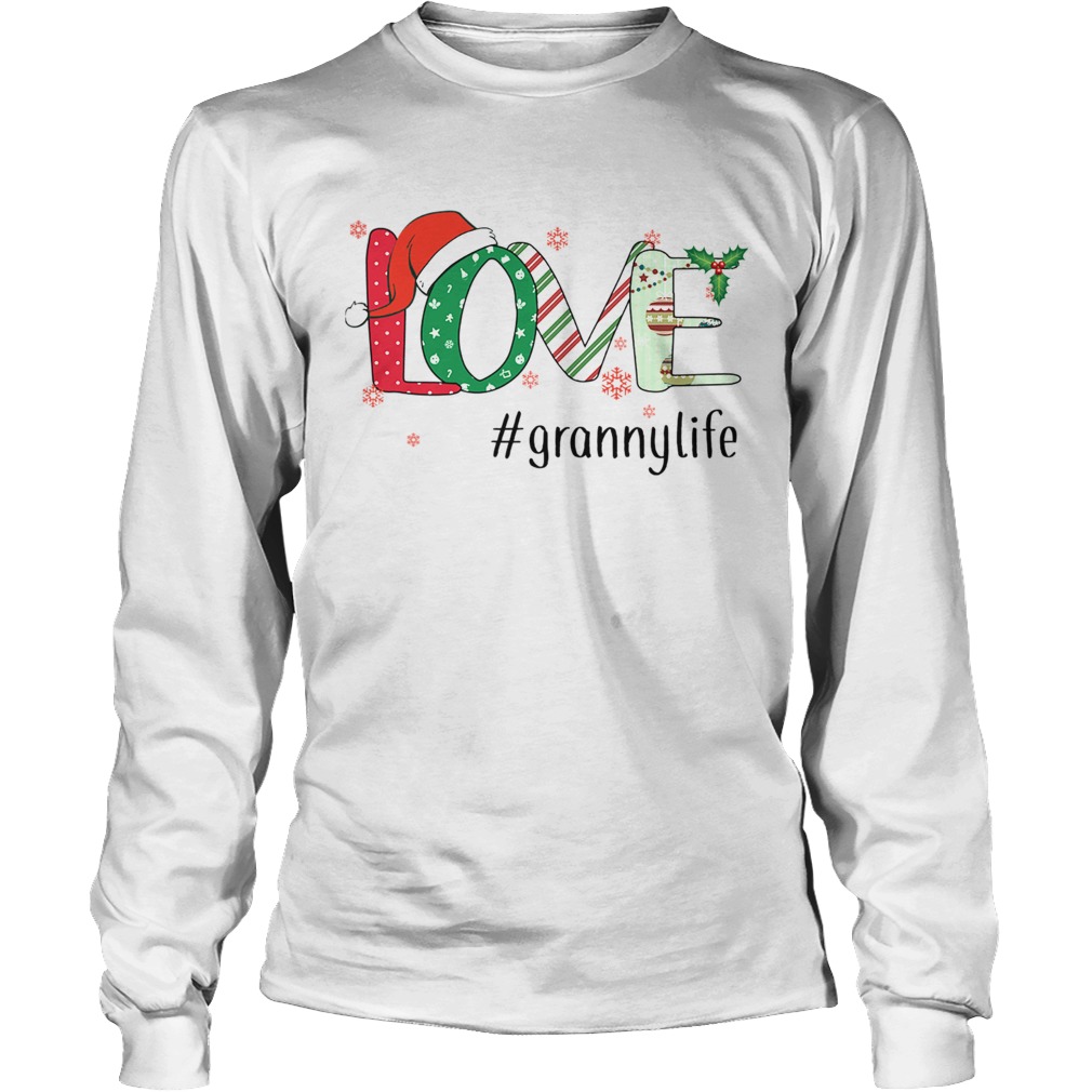 Merry Christmas Love grannylife Granny Life TShirt LongSleeve