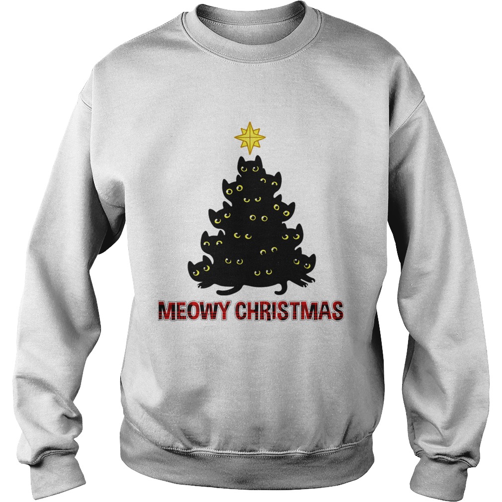 Merry Christmas Meowy Christmas Cat Lover TShirt Sweatshirt