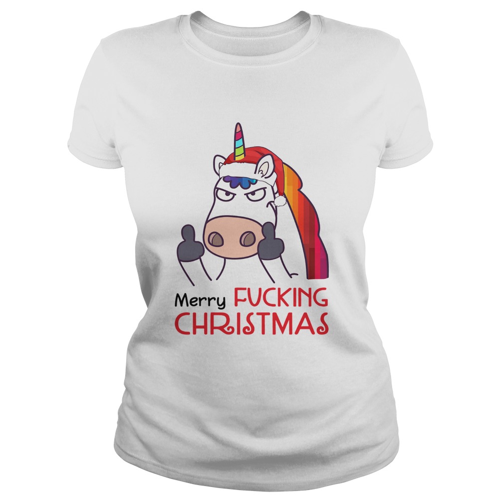 Merry Fucking Christmas Unicorn Fuck Classic Ladies