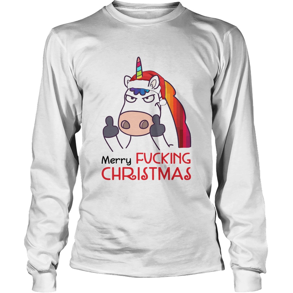 Merry Fucking Christmas Unicorn Fuck LongSleeve