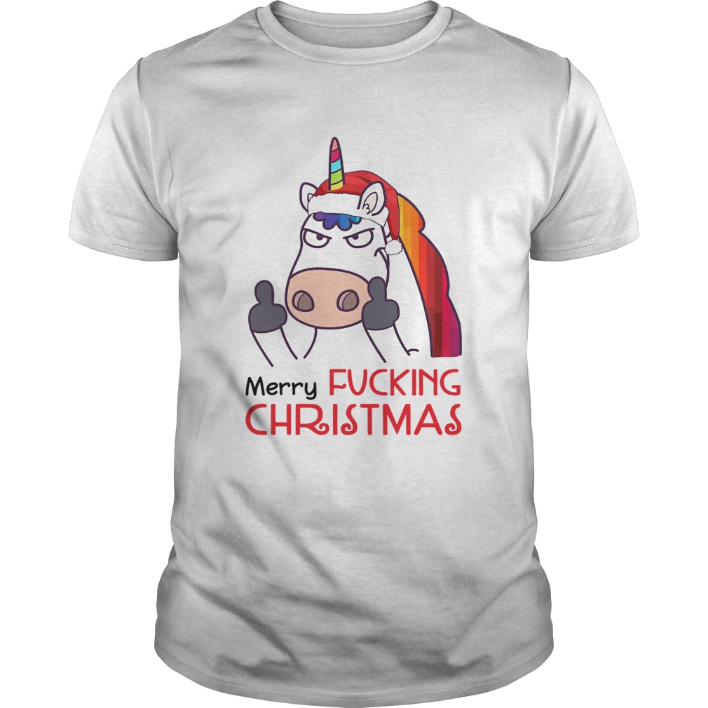 Merry Fucking Christmas Unicorn Fuck shirt