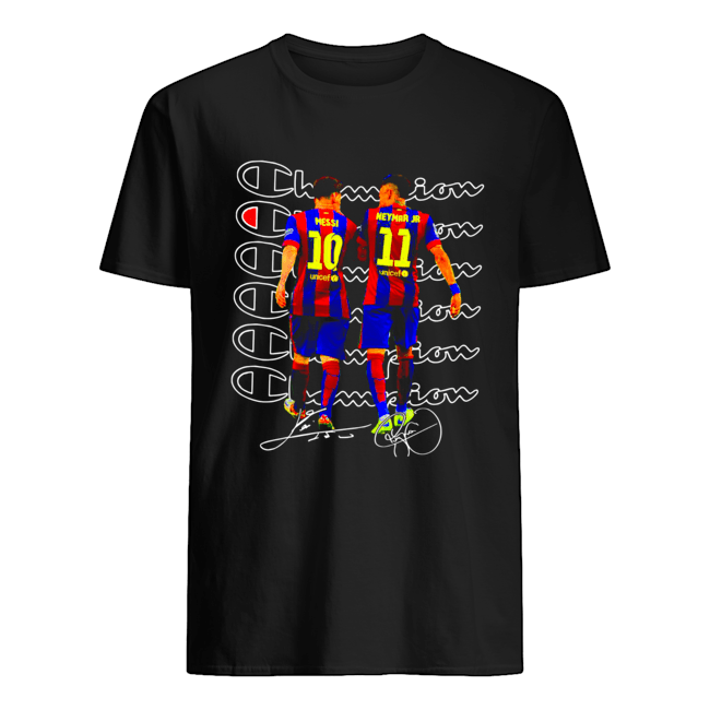 Messi and Neymar Champions shirt