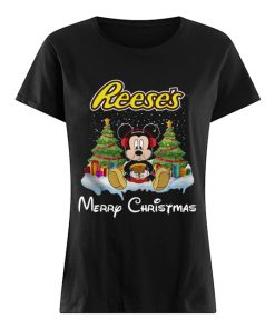 Mickey Mouse drink Dutch Reese’s Christmas  Classic Women's T-shirt