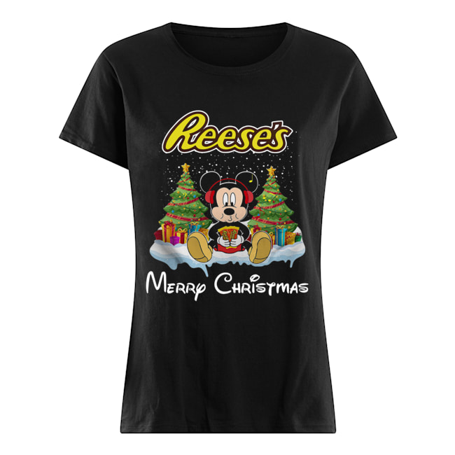 Mickey Mouse drink Dutch Reese’s Christmas Classic Women's T-shirt